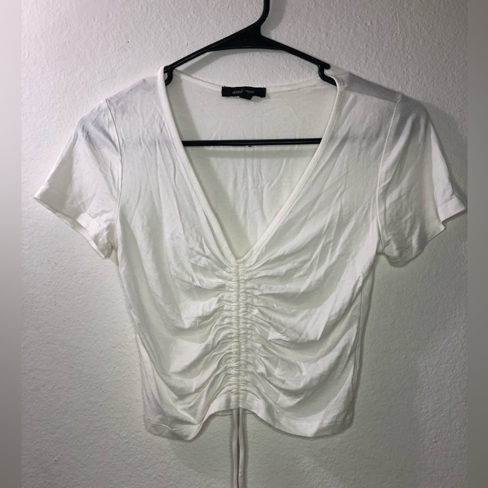 Never worn Ruched crop top